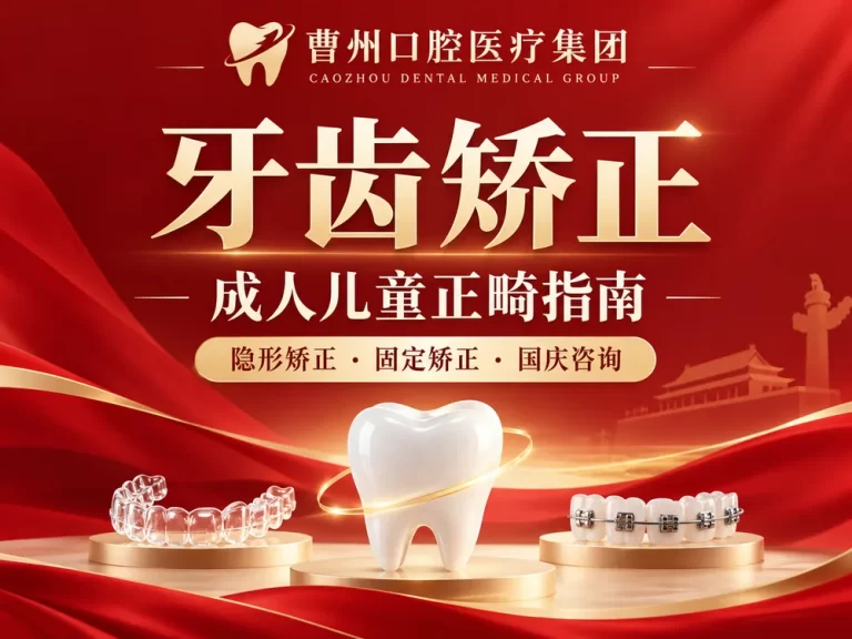 菏泽曹州口腔牙齿矫正成人儿童正畸